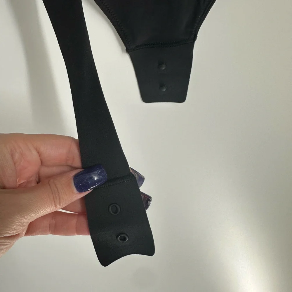 Wundermost ultra soft nulu square neck long sleeve body suit - Picture 4 of 7